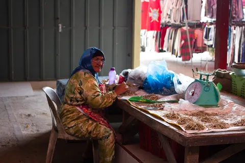 Dried Fish Seller, Dungun Market