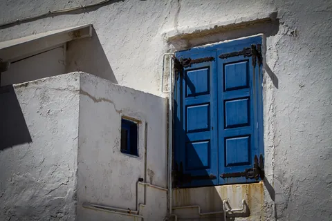 Blue door, Mykonos Town