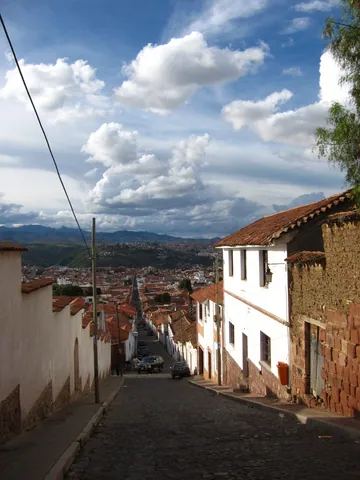 View down the hill from Recoleto