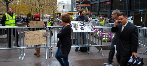 Leftovers of Occupy Wall Street, Zucotti Park