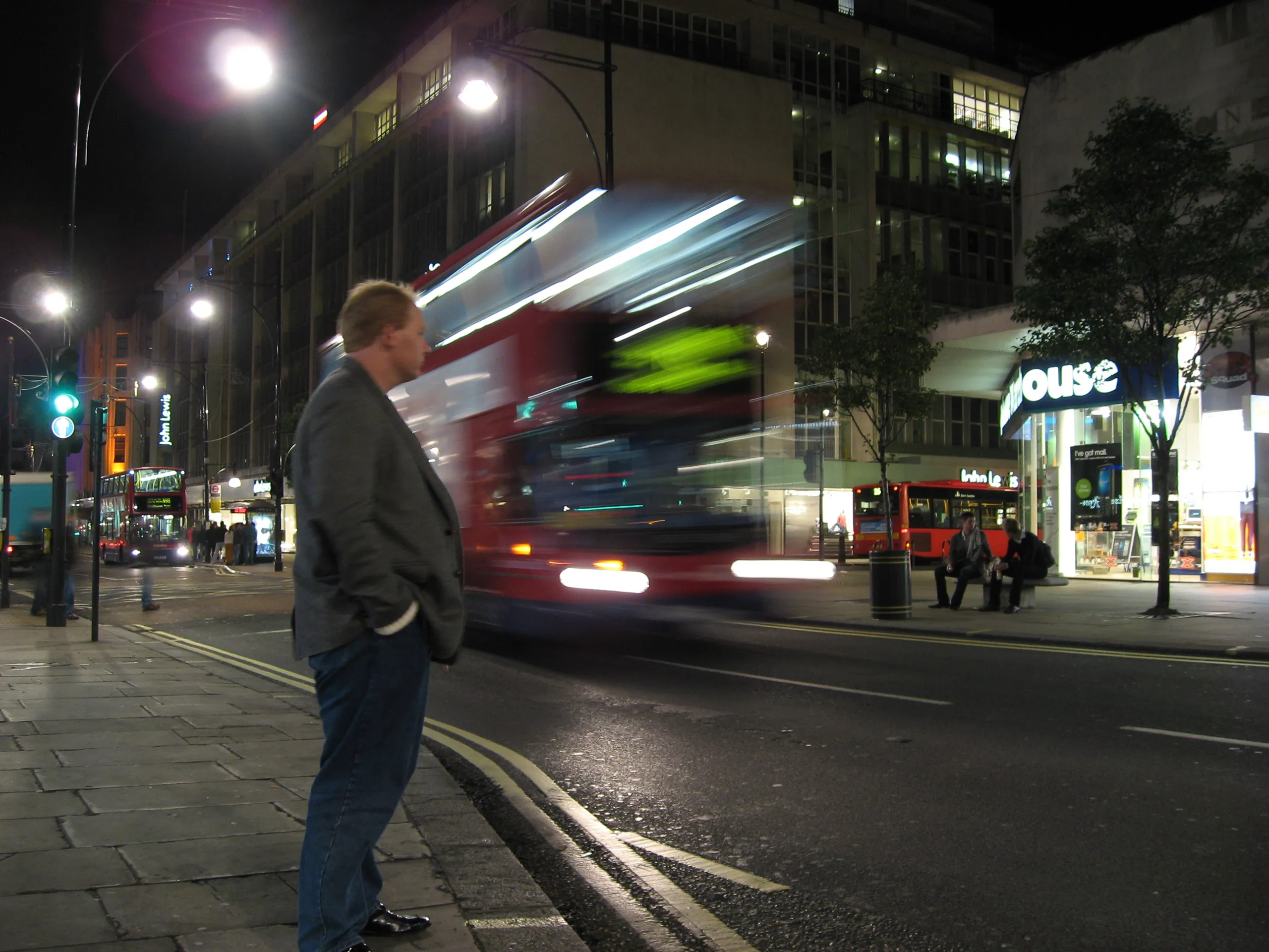 Oxford Street by night