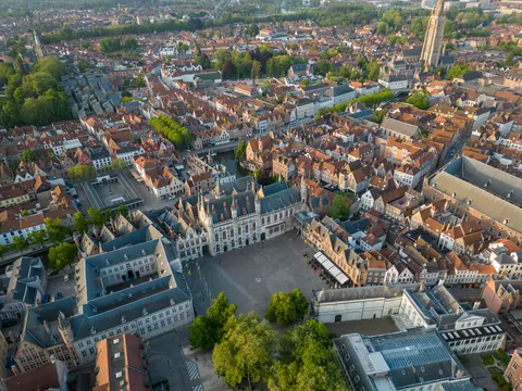 The Burg Square from above, Bruges
