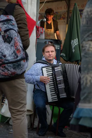 Accordion Player at the Harvest Festival