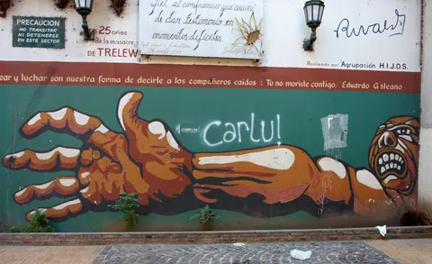 Street art in San Telmo, Buenos Aires