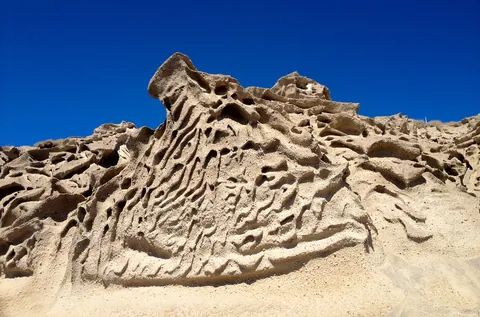Sandstone Cliffs, Vlychada, Santorini