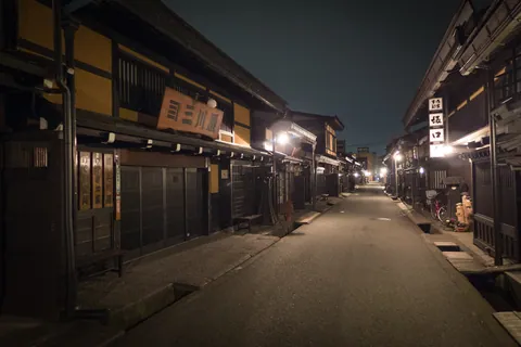 Takayama old town by night