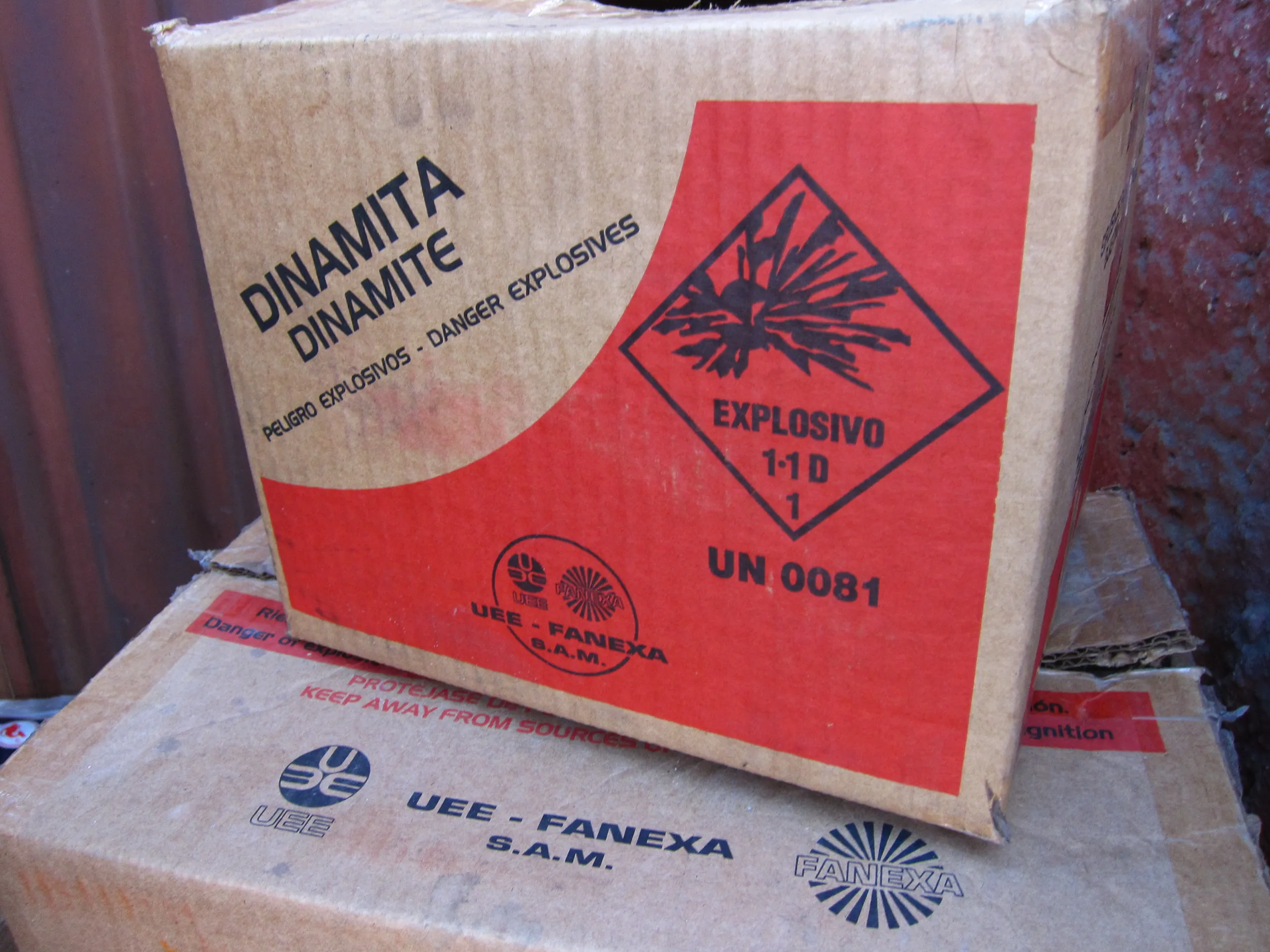 Dynamite for sale at the miner's market, Potosi