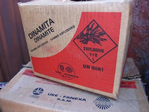 Dynamite for sale at the miner's market, Potosi