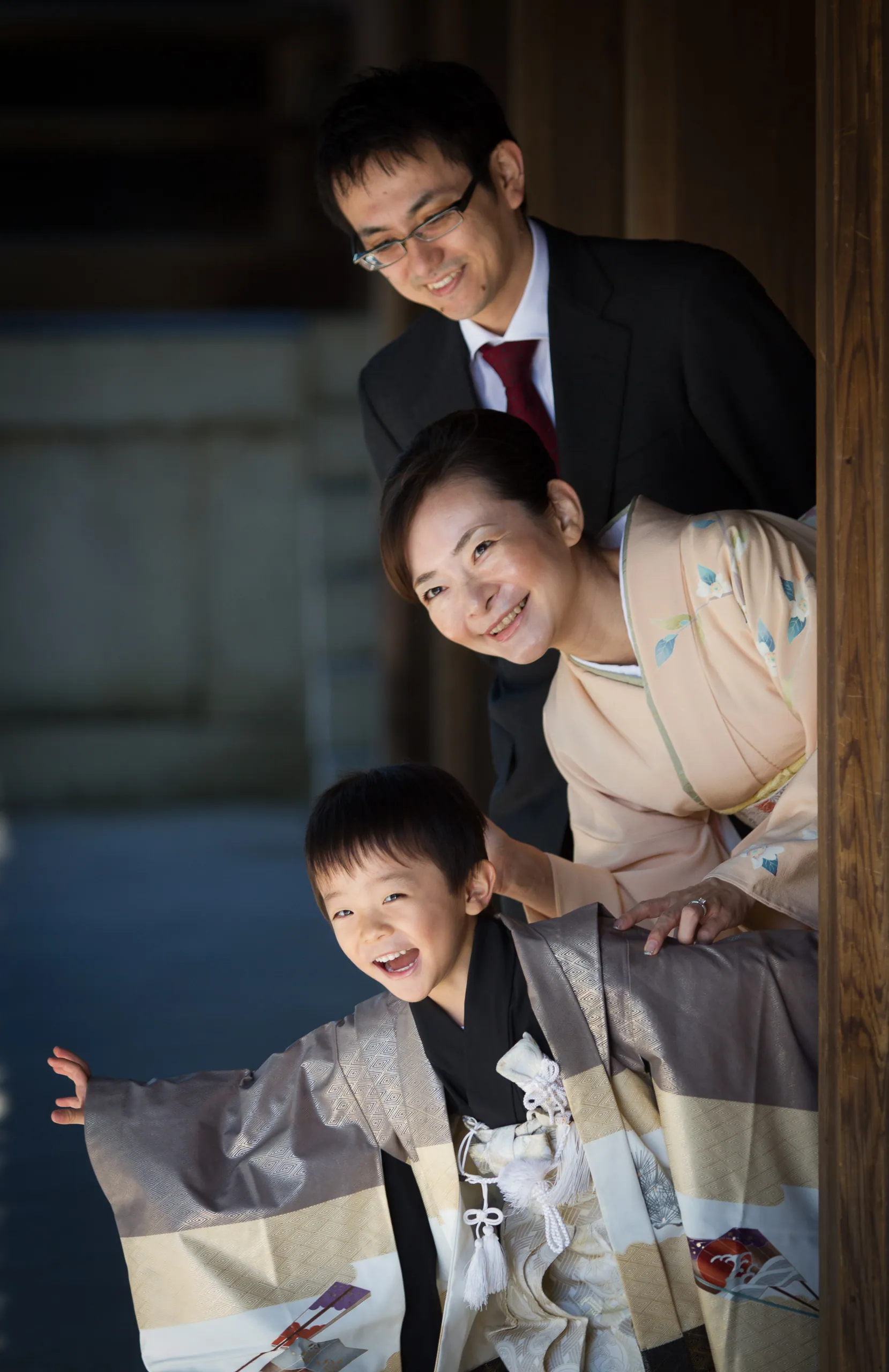 Seven-Five-Three ceremony family, Meiji Jingu
