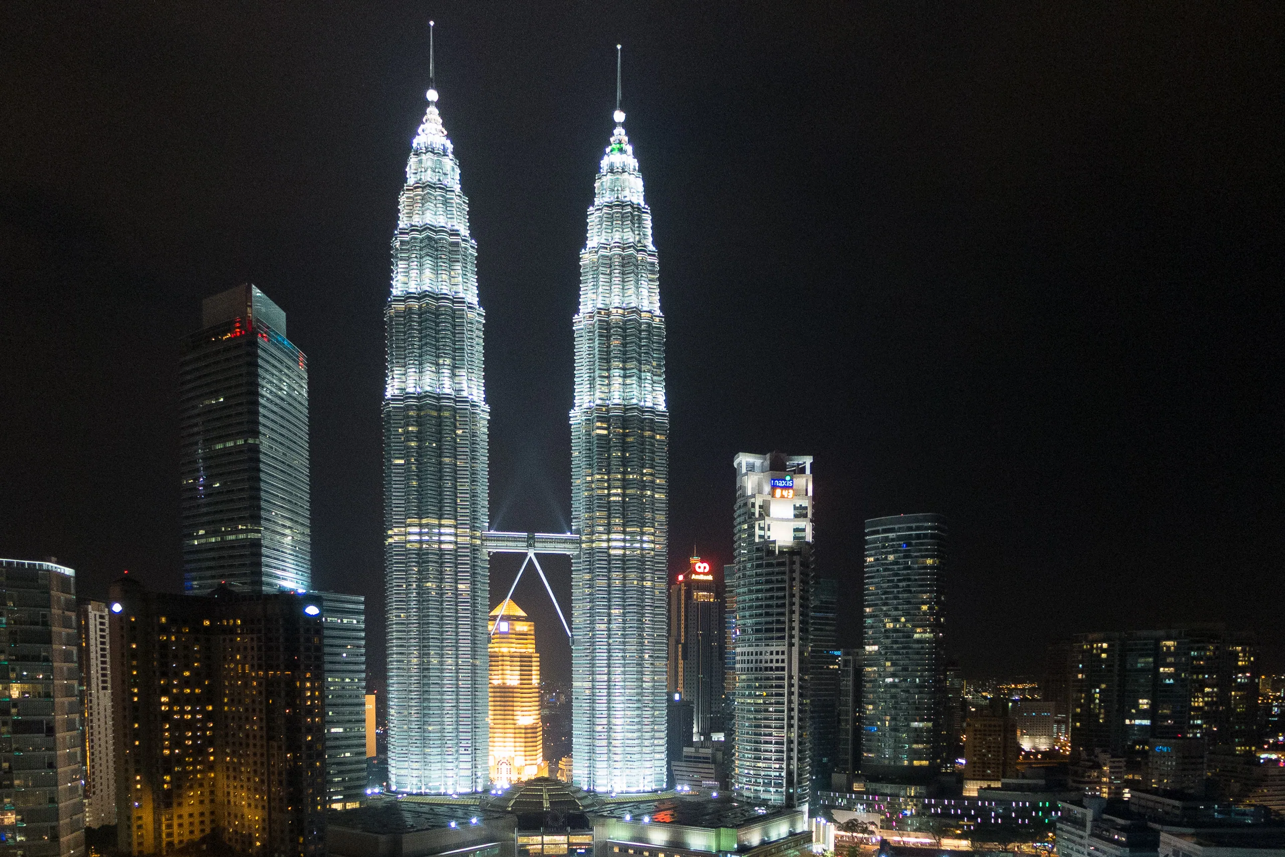 Petronas Towers at Night (from the Traders Hotel)