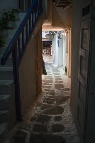 Typical Mykonos Town Street