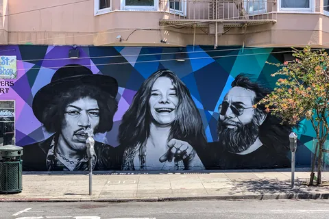 Jimi, Janice and Jerry - Haight-Ashbury