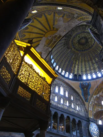 Imperial Loge and Hagia Sofia Interior
