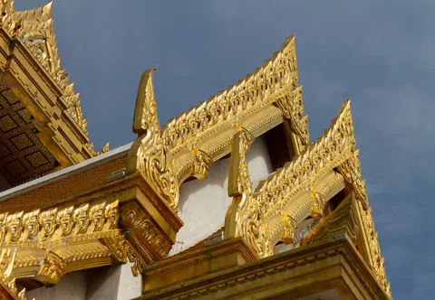 Exterior of Wat Traimit Temple, Chinatown, Bangkok