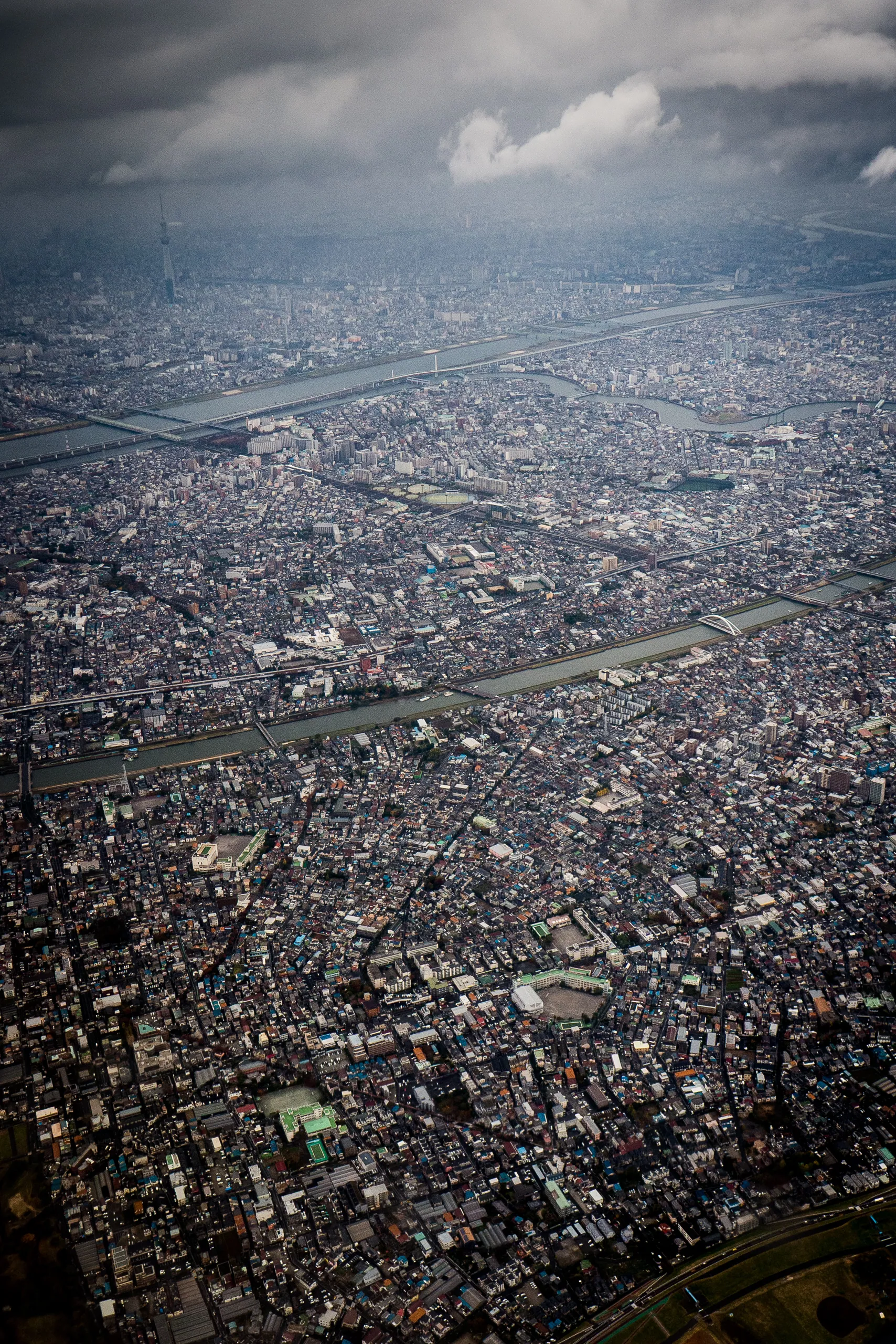 Tokyo sprawl from the air