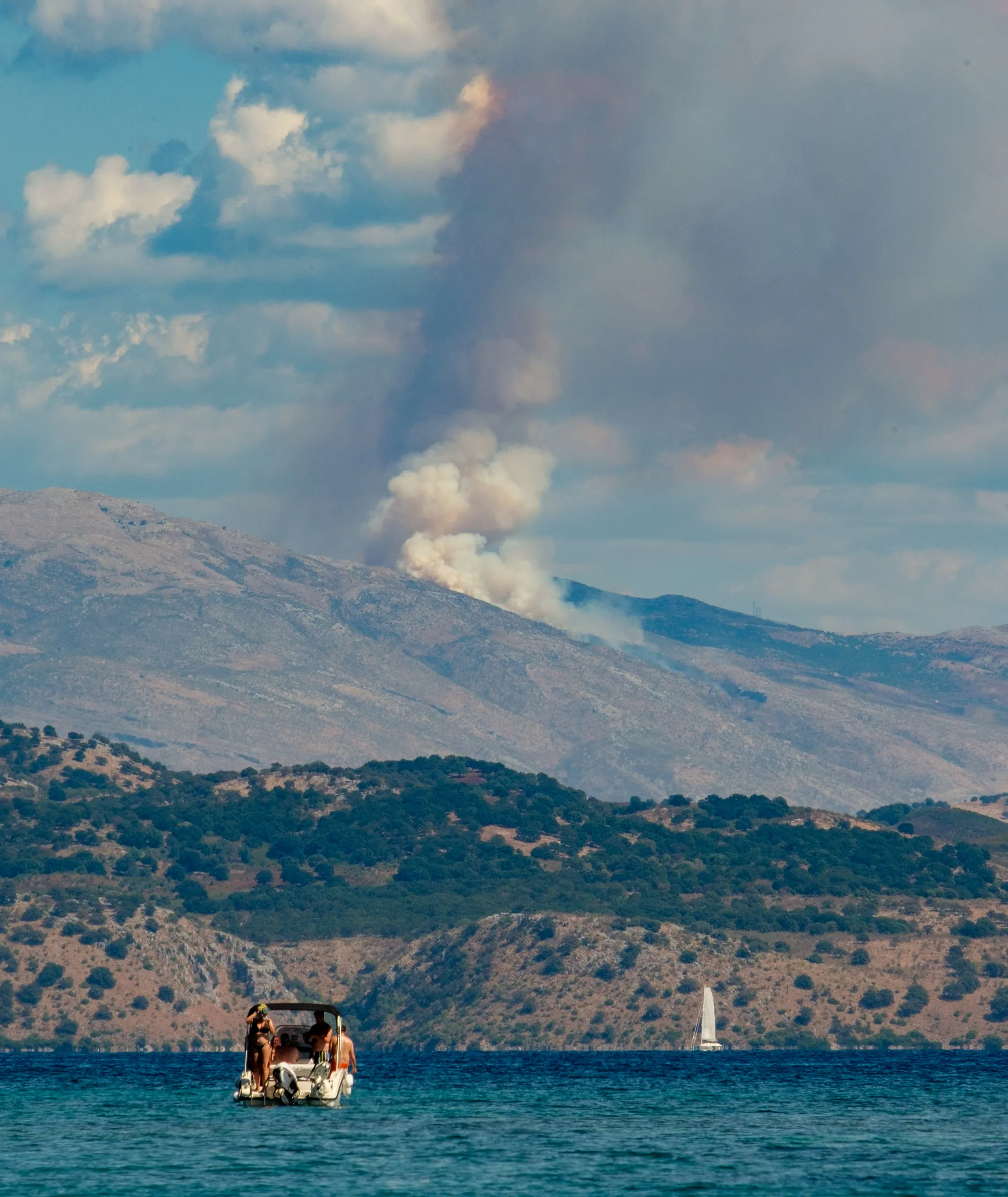 Brush Fire in Albania