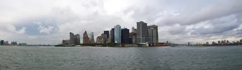 Approaching Manhattan Panorama