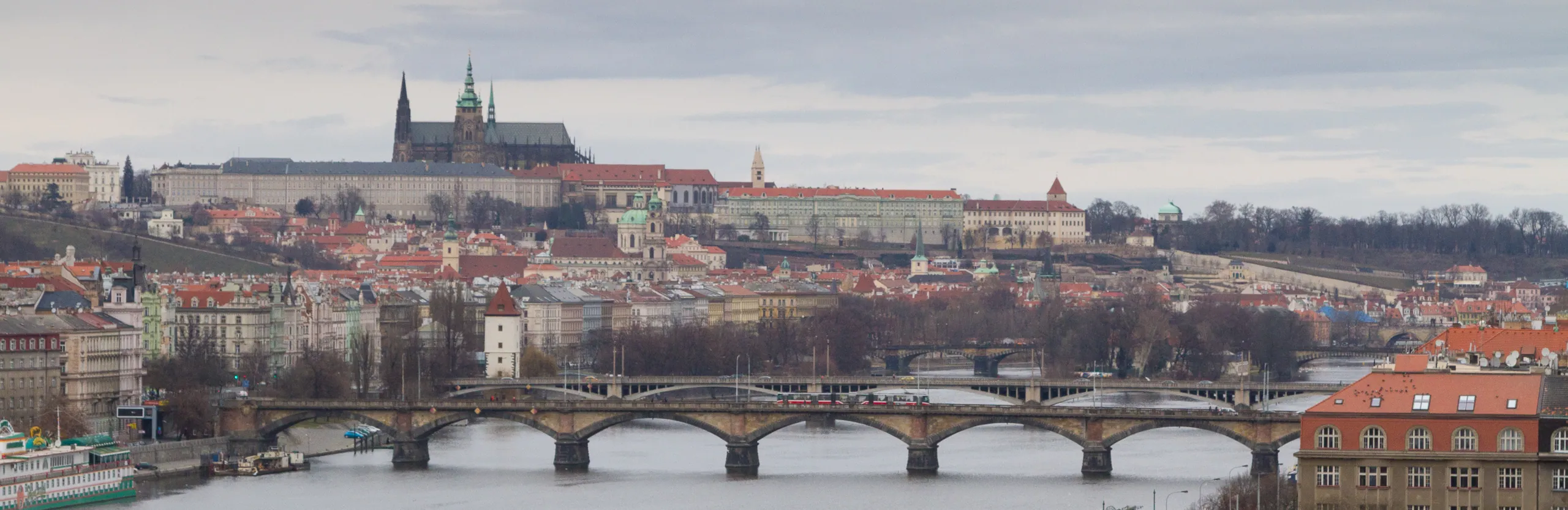 Panorama of Prague from Vysehrad