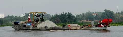 Longboat on the Saigon River