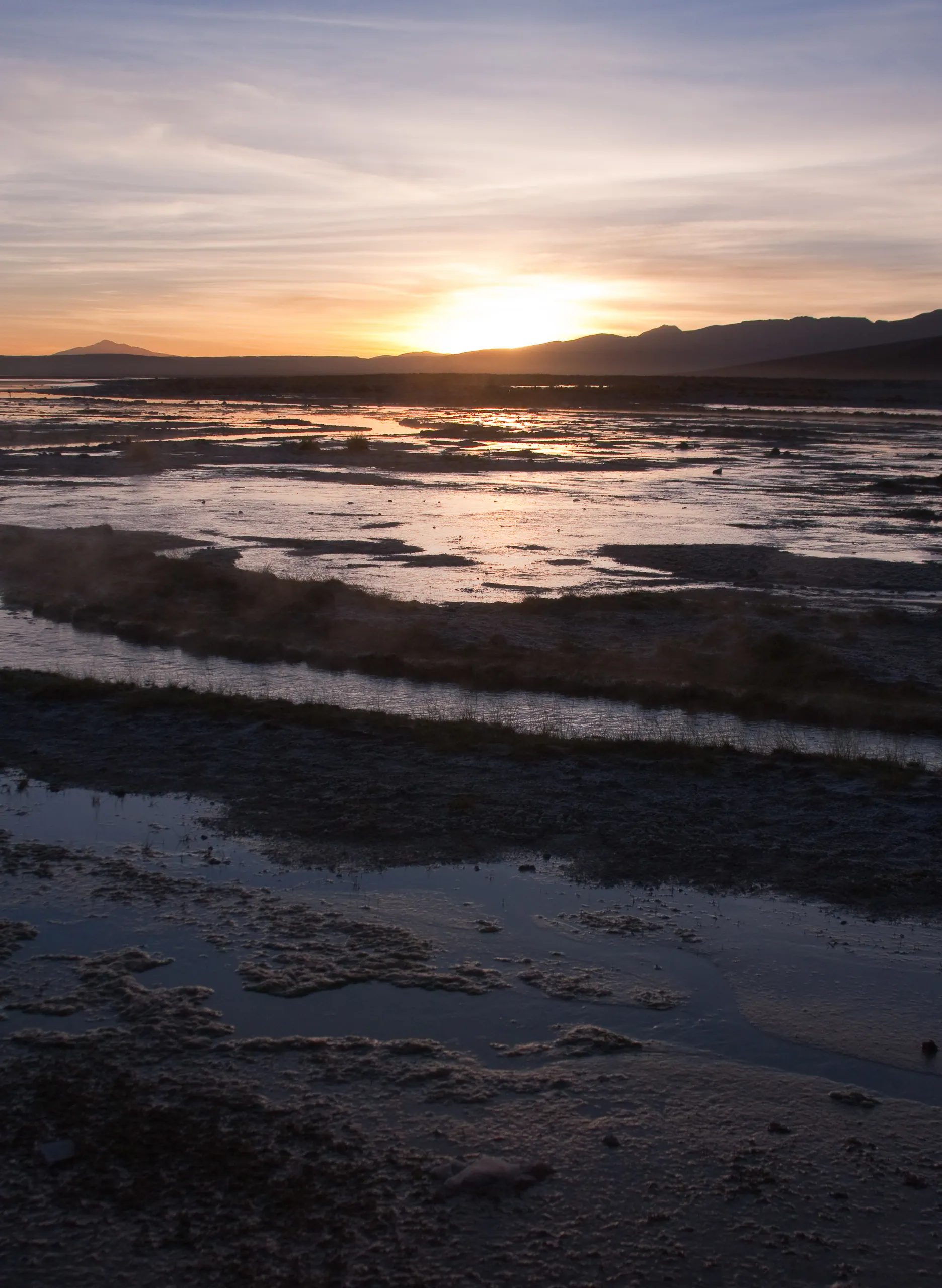Sunrise over Laguna Salada