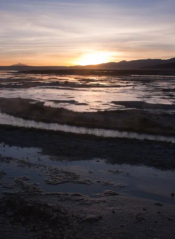 Sunrise over Laguna Salada