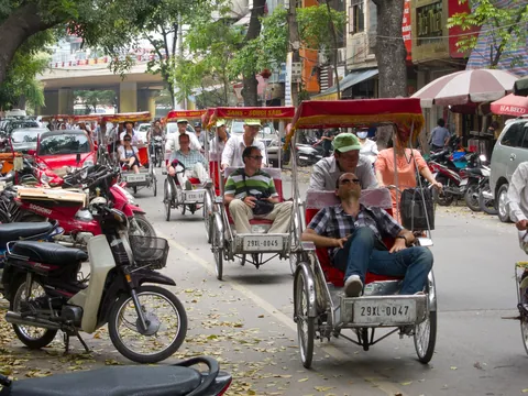 Tourist Cyclo Hell, Old Quarter, Hanoi