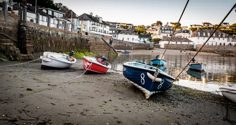 St Mawes Harbour at Low Tide