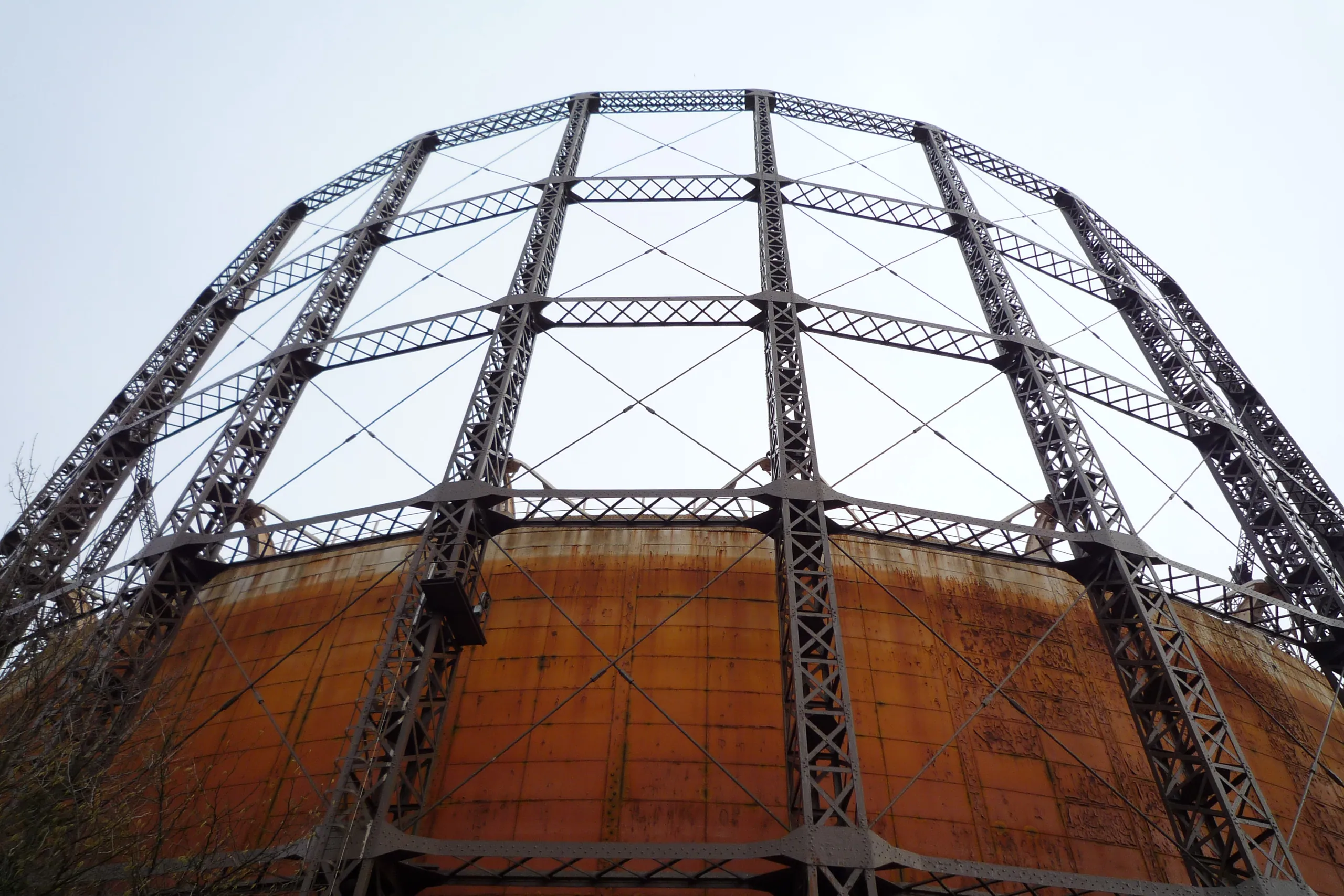 Gasometers on Grand Union Canal