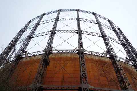 Gasometers on Grand Union Canal