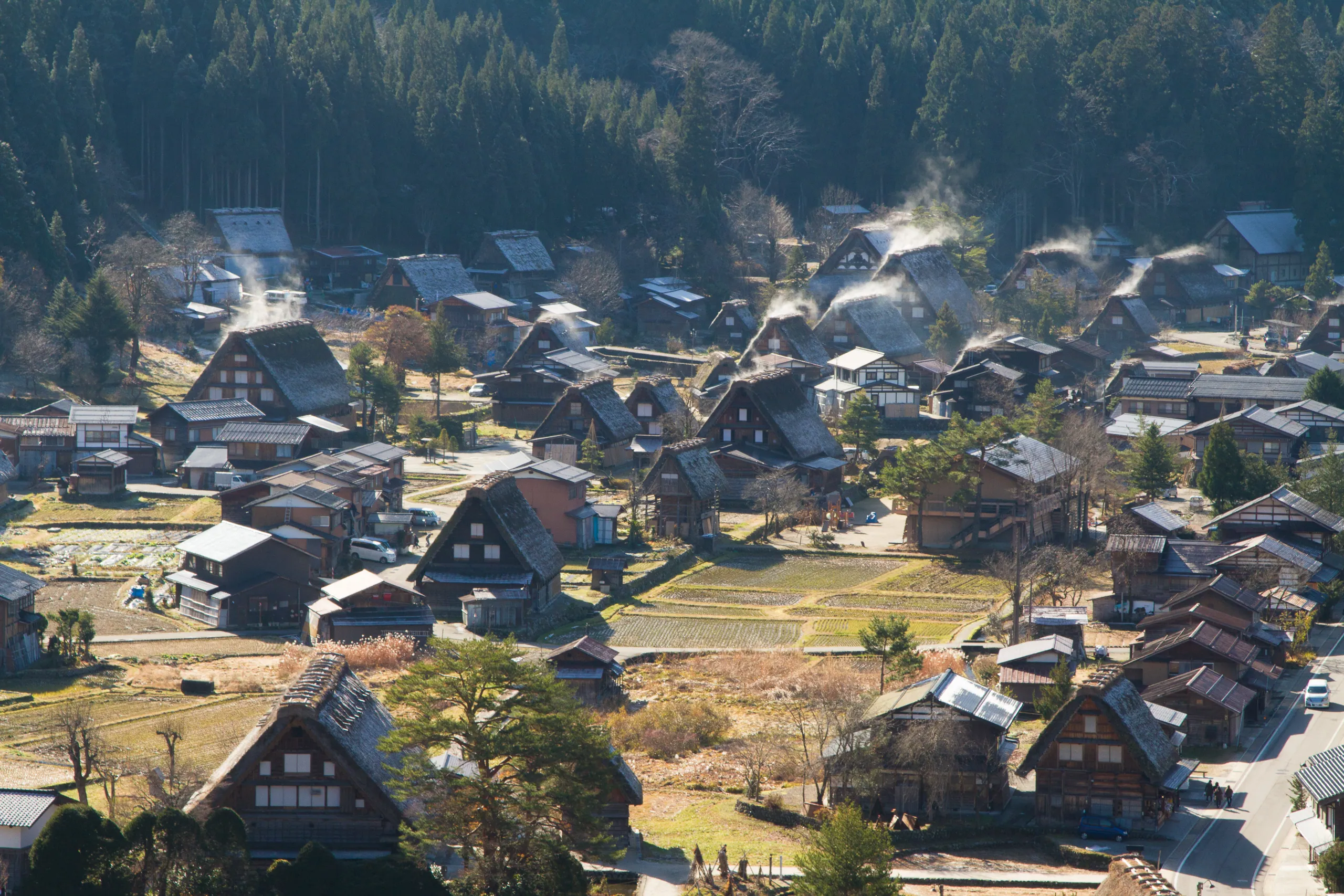 Gassho-zukuri farmhouses, Ogimachi, Shirakawa-go