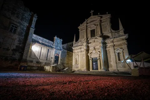 St Ignacious Church by Night