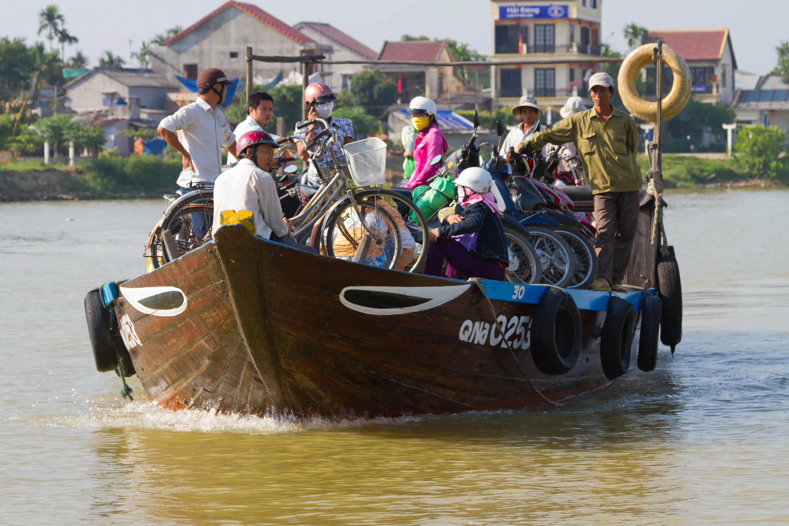 Loaded River Ferry, Hoi An