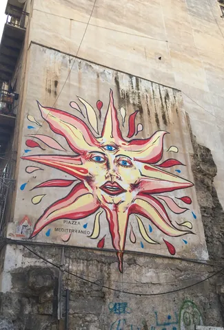 Street Art, Piazza Mediterraneo, Palermo