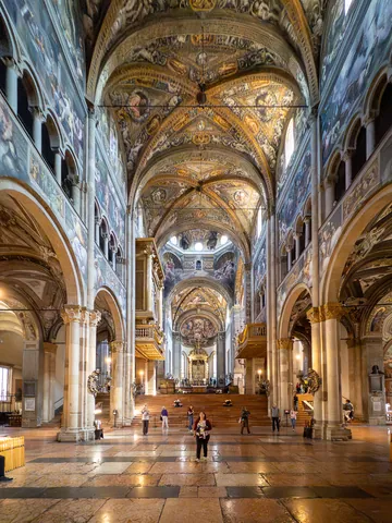 Interior of the Duomo, Parma