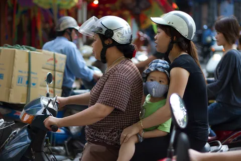 Family travels, Old Quarter, Hanoi