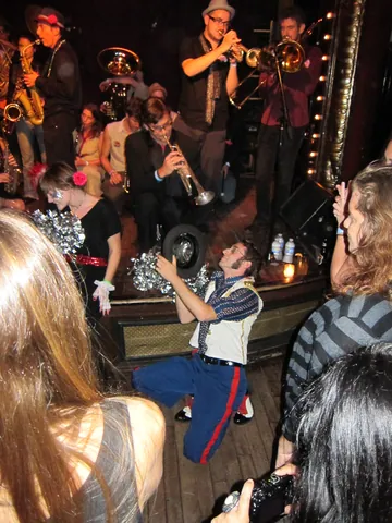 Big Brass Band Action at Union Pool, Williamsburg