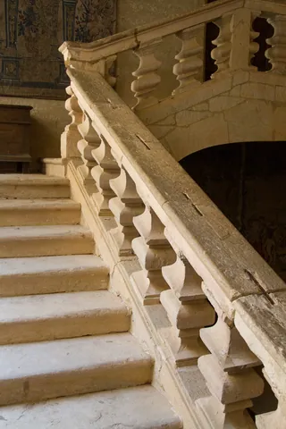 Interior staircase of Chateau Beynac-et-Cazenac