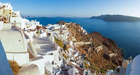 Panorama of Oia at Sunset, Santorini