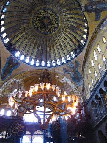 Hagia Sofia - Chandelier and Ceiling