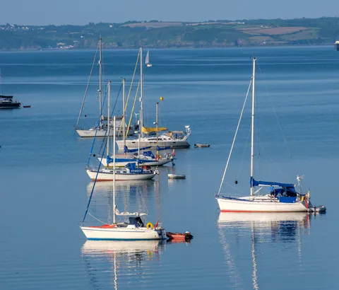 Boats in St Mawes Harbour