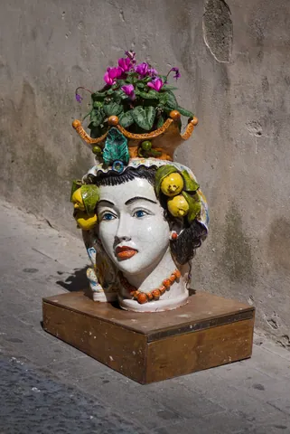 Famous ceramics of Caltagirone