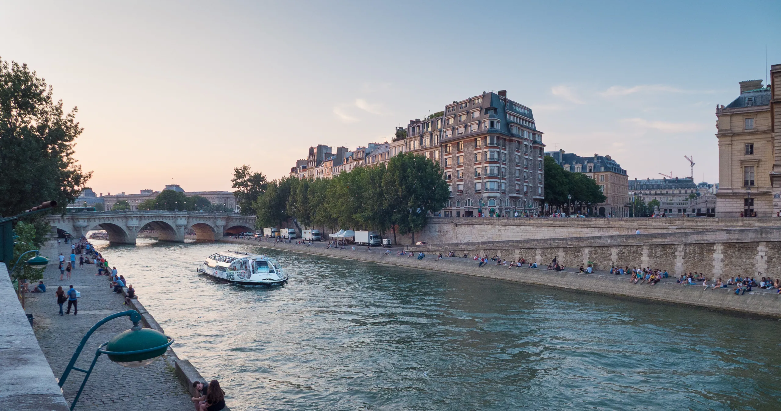 Dusk on the Seine, Paris