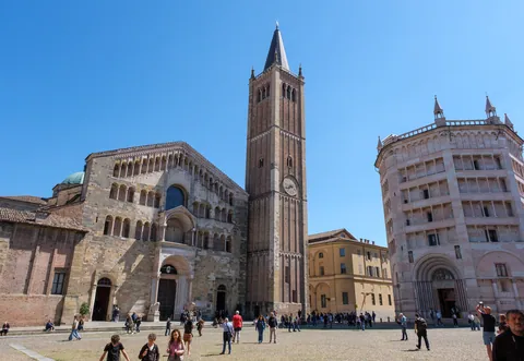 Piazza Duomo and the Baptistry, Parma