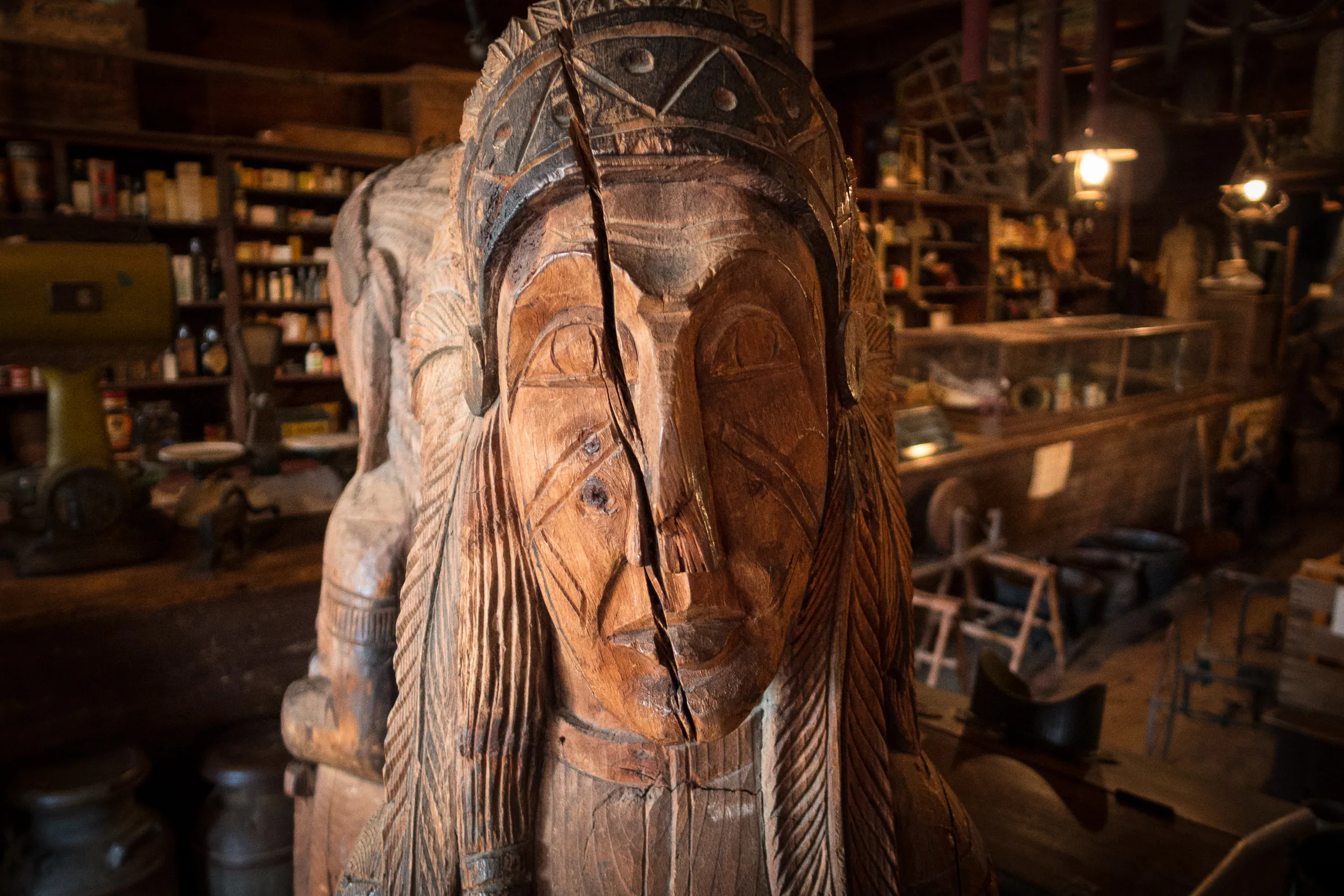 Cigar Store Indian, Sautee General Store, North Carolina