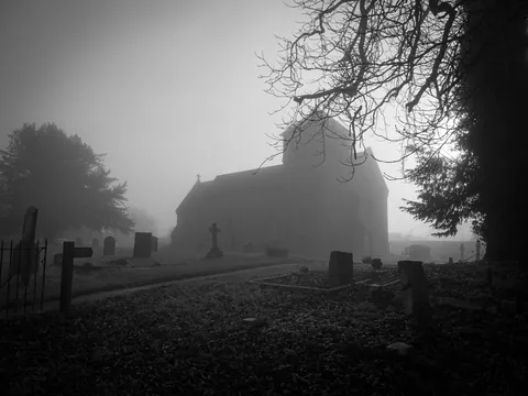 Foggy church, Nettlebed