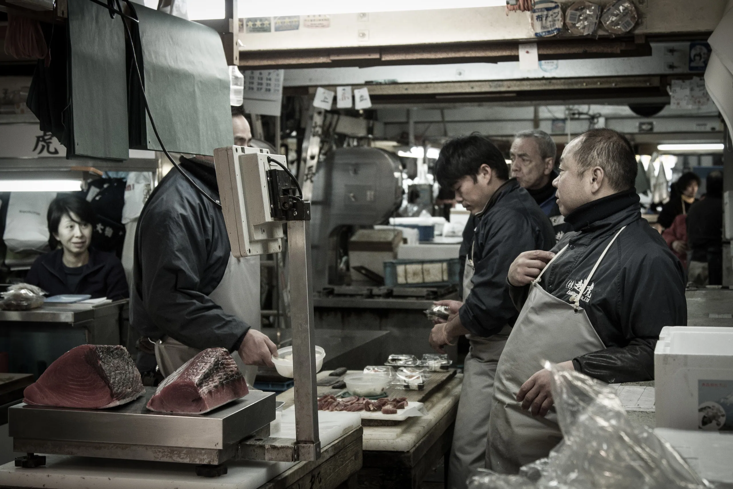 Taking a break, Tsukiji Fish Market
