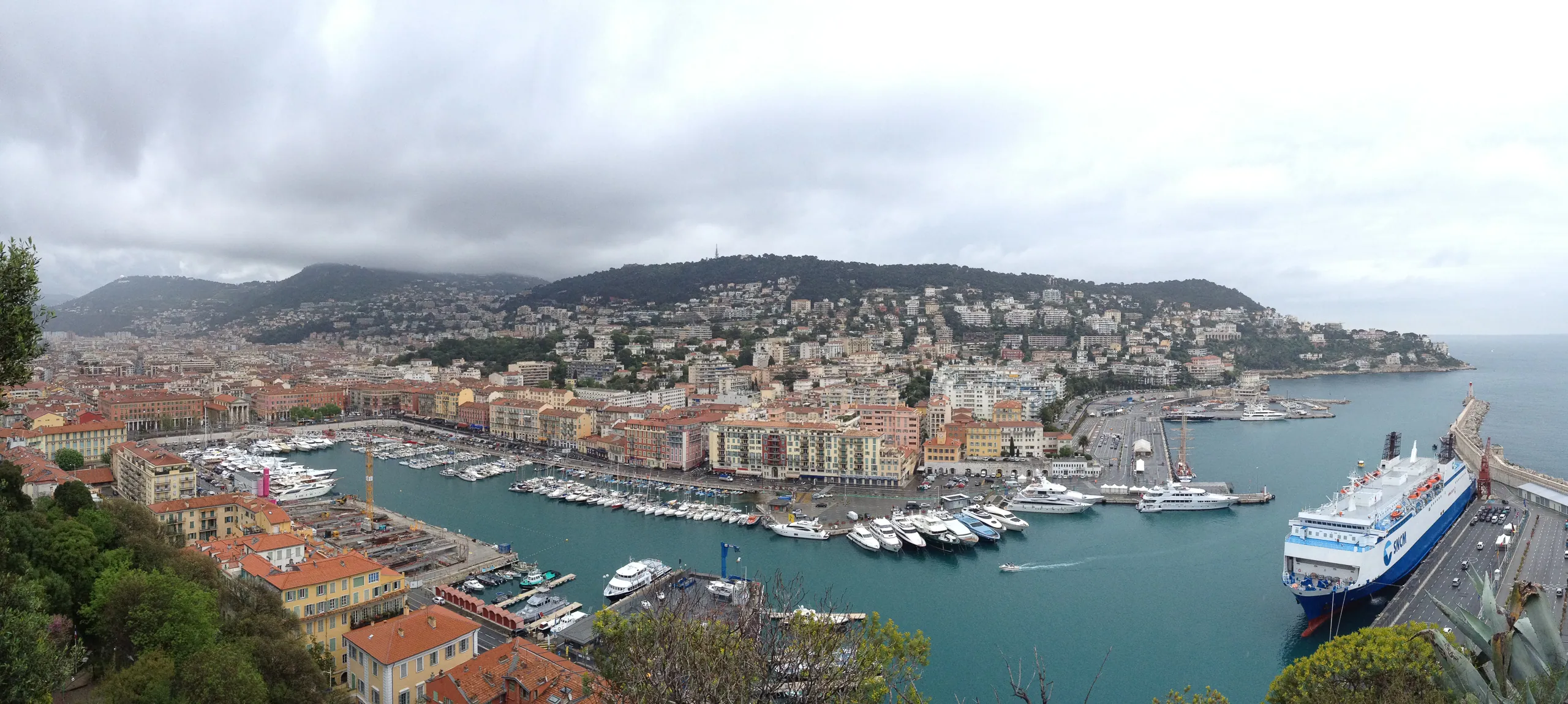 Panorama of Nice Harbour