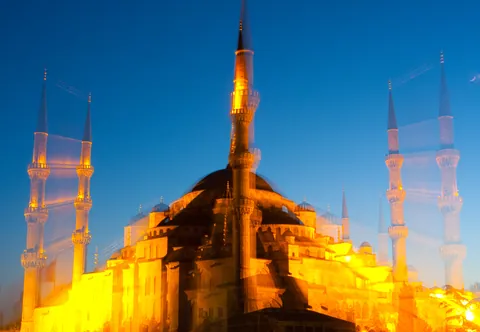 Blue Mosque (Long Exposure Zoom)