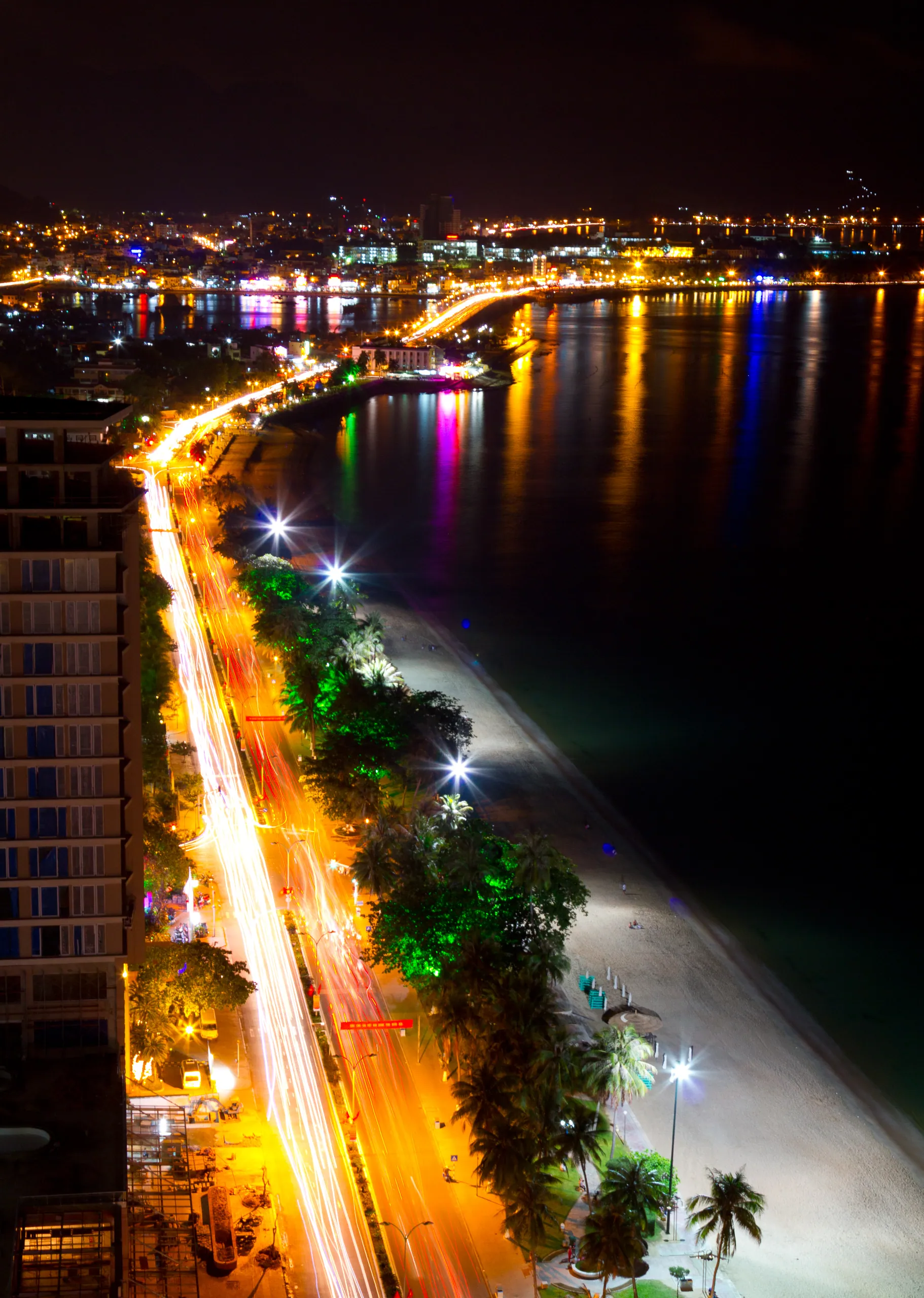 Nha Trang Beach Road from the Sheraton roof bar