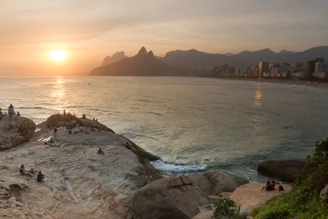 Sunset over Ipanema